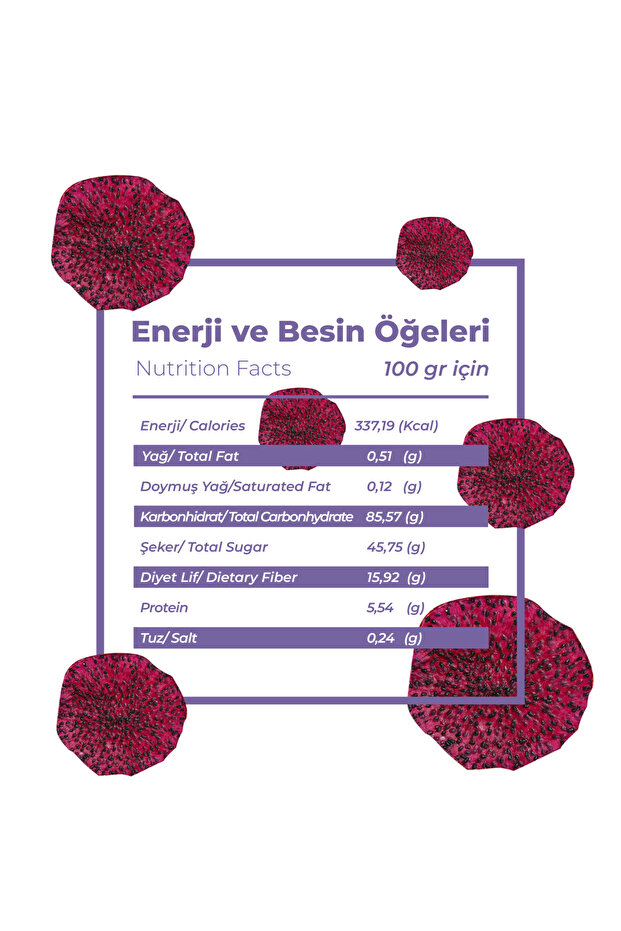 Ejder Meyvesi Kurusu - Cips Meyve (Şeker İlavesiz) - 3'lü Paket Kuru Meyve 75g - 4