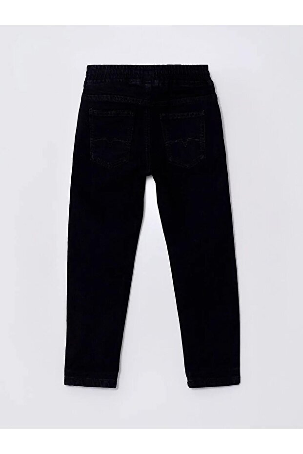 LCW Kids Siyah Beli Lastikli Basic Astarlı Erkek Çocuk Jean Pantolon - 2