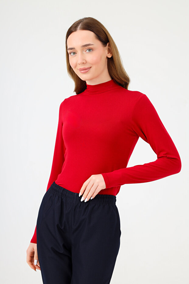 Turtleneck Body Dark Red