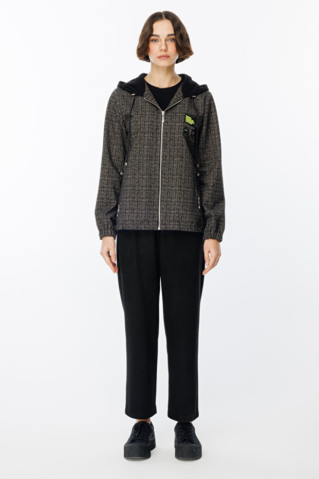 KAPİŞONLU MONT SİYAH - 1