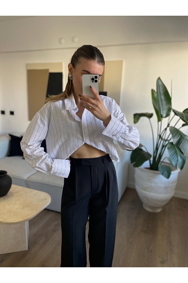 Full taşlı gömlek - 2