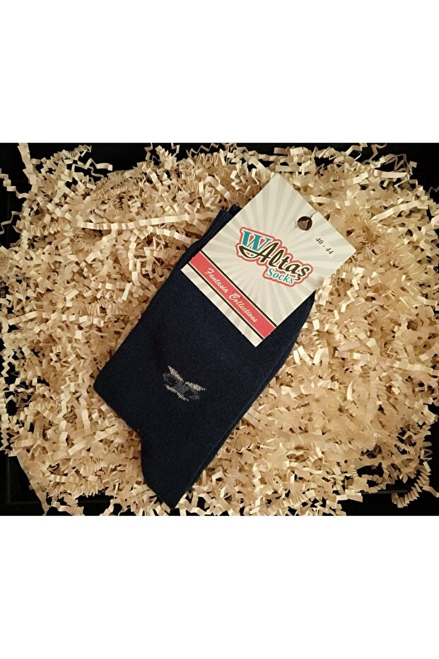 Men's Socks Navy Blue Single