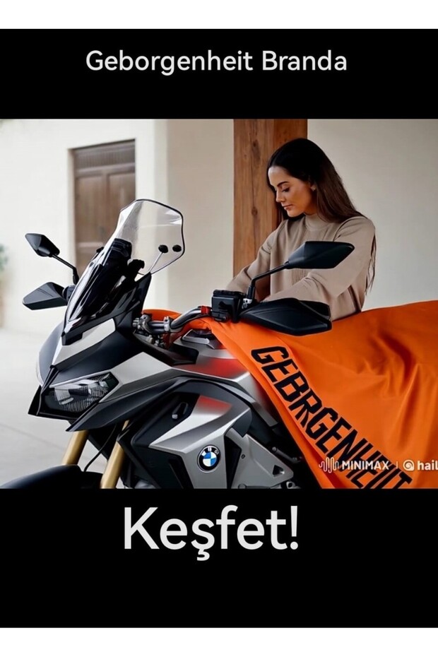 Bmw R 1300 Gs (with Bag) Series Compatible Motorcycle Tarpaulin Premium Quality Parachute Fabric XXL