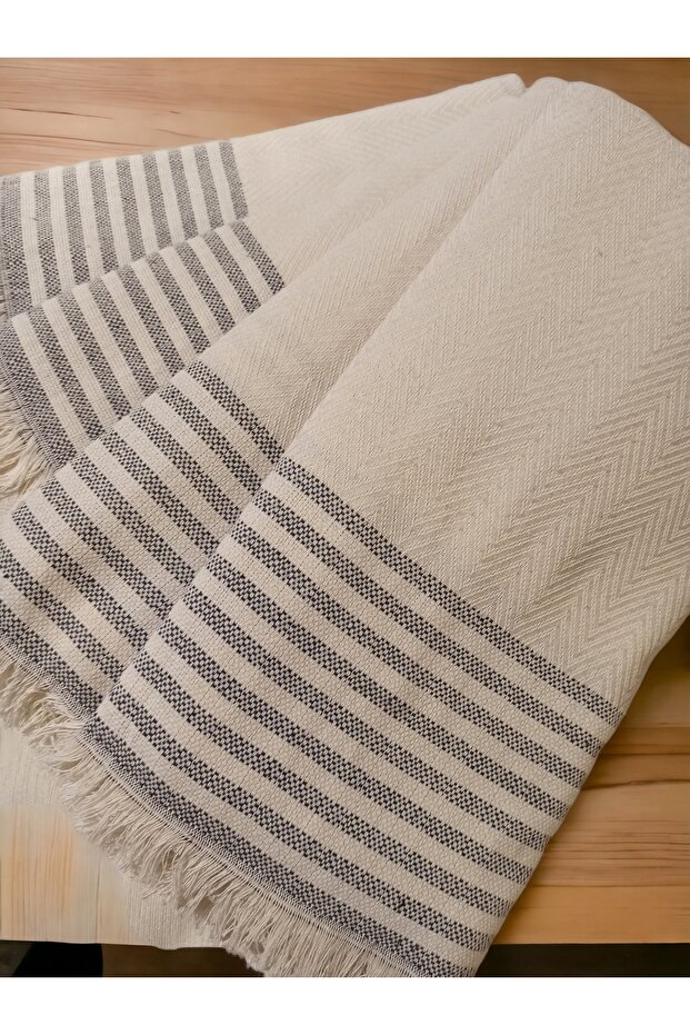Eco Buldan Cloth Covering Cream Arms King Size Cotton Sofa Sofa Sofa Bed Cover (3.3.1.1)