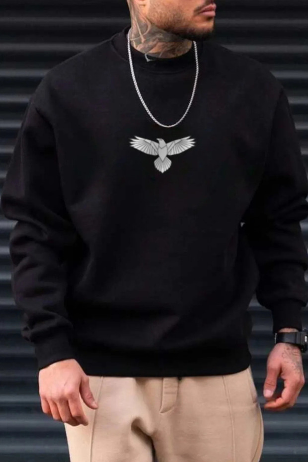 Stylish Comfortable Women'S/Men's Unisex Cotton Special Design Sweatshirt 1576