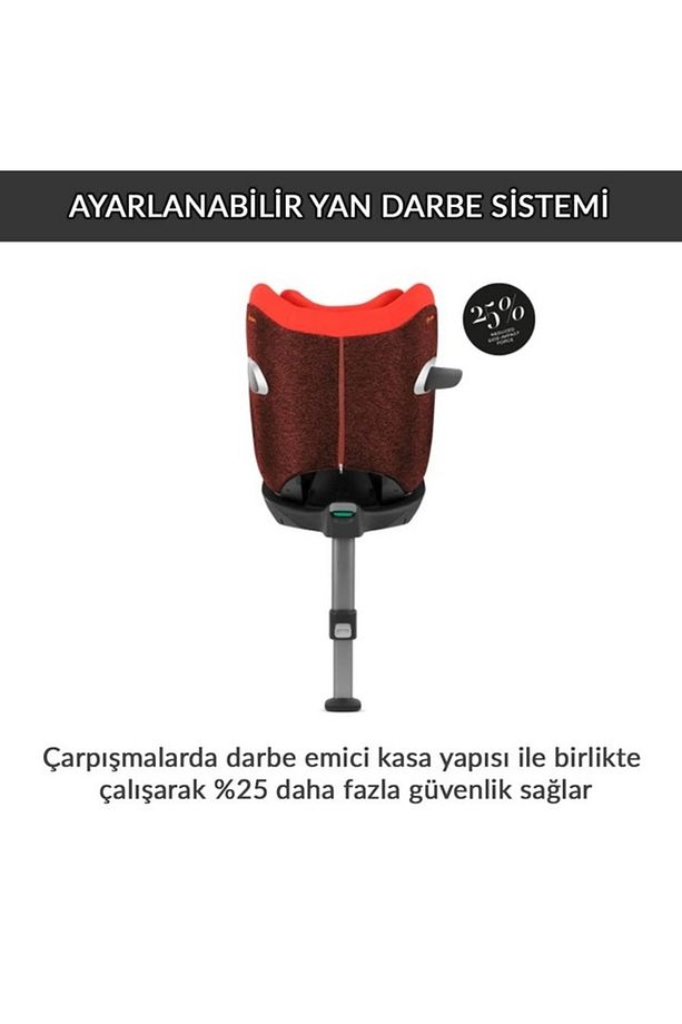 Sirona Zi isize Plus (soho grey) 360 derece dönen Adac ödüllü isofix bebek oto koltuğu 0-18 kg - 6