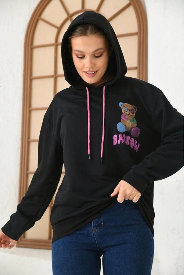 Stylish Comfortable Women'S/Men's Unisex Cotton Special Design Sweatshirt 1226