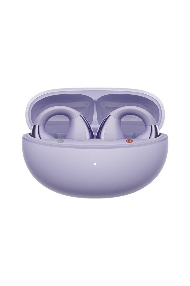 C30 (QT33) Crossky Kablosuz Küpe Kulaklık 4 Mikrofon Enc Ipx5 Bluetooth 5.4 Mor - 2