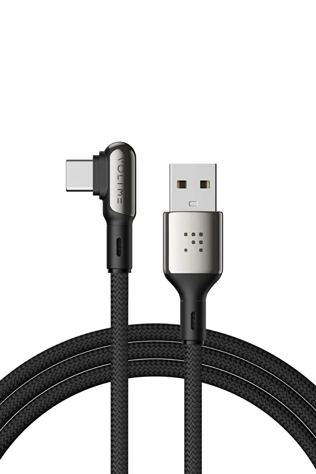 C2068 Stark 60W USB to Type-C Şarj Kablosu 2M 3A-Siyah - 1