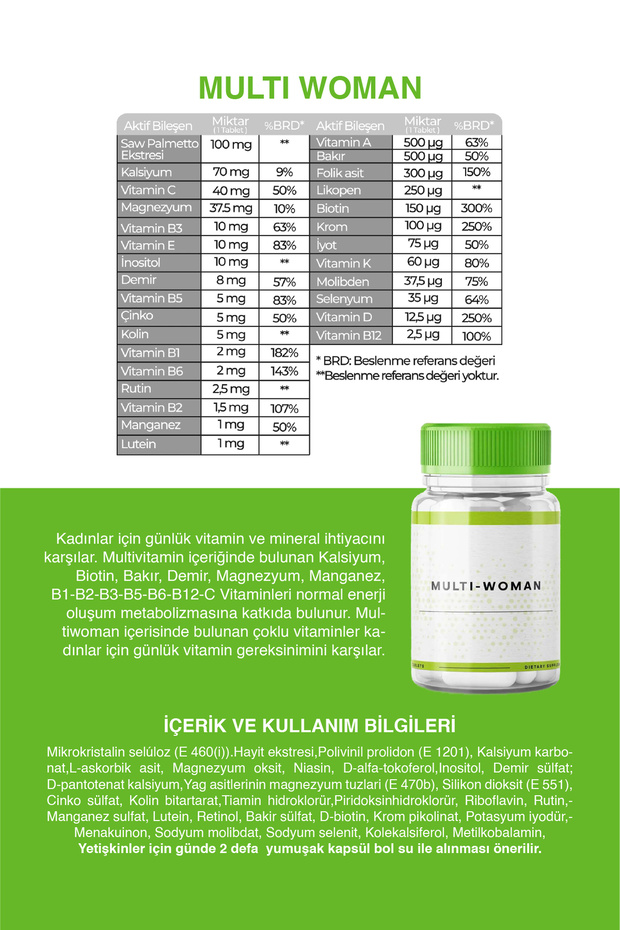 MULTI-WOMAN 60 TABLET - 1