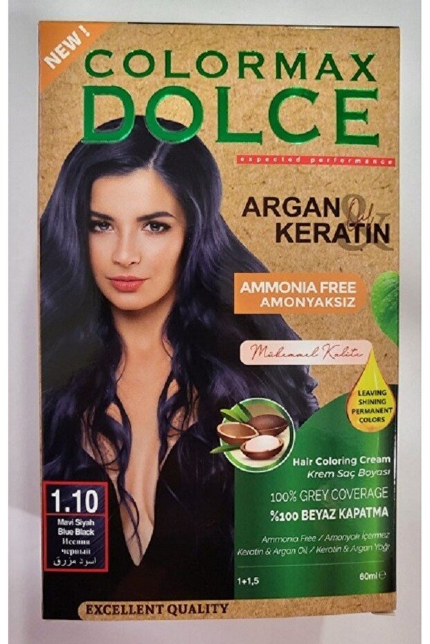 Colormax Amonyaksız Saç Boyası 1.10-mavi Siyah - 1