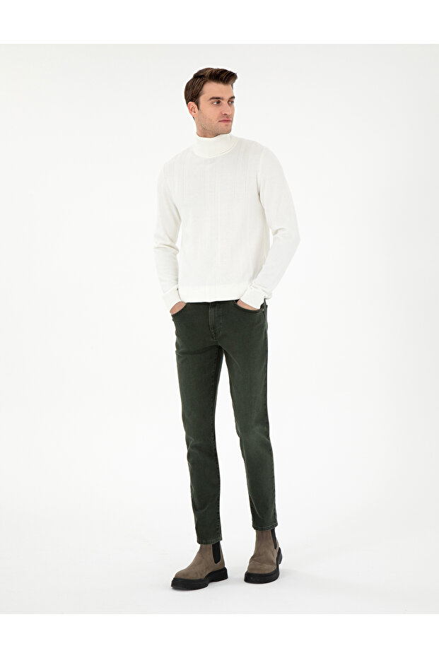 Green Slim Fit Jean Trousers 50295846-Vr054
