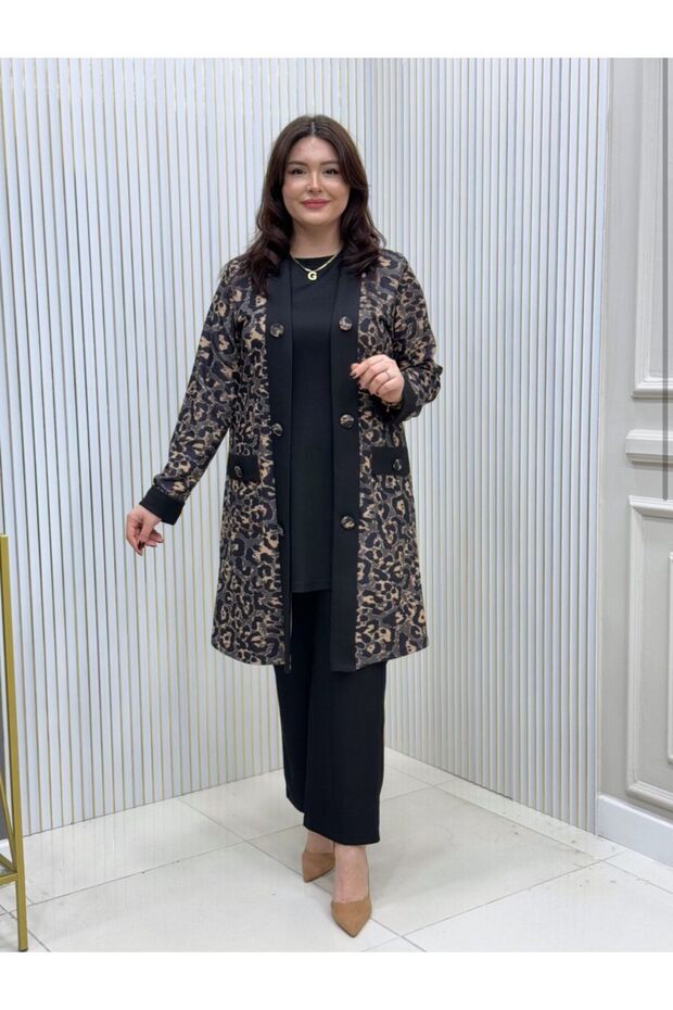 Leopard Print 3-Piece Tunic Set - 2