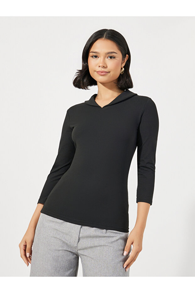 تي شيرت بولو سادة ملائم للياقة - 1