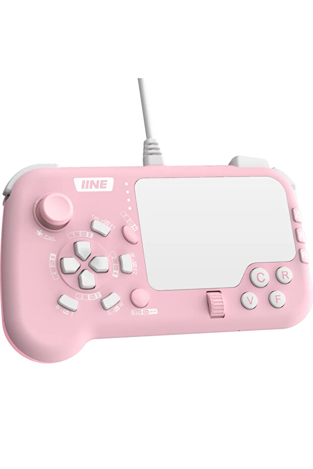 وحدة تحكم لوحة الماوس اللاسلكية IINE Ungrade باللون الوردي مع لوحة مفاتيح وماوس مع لوحة لمس - 1