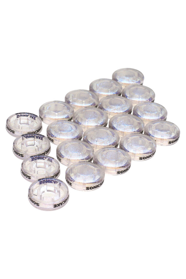 QST-02 SONICAKE Footswitch Toppers Transparent Clear Cap For Guitar Effects Pedal 10mm 20 PCS
