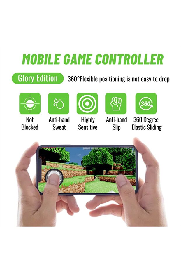 Mobile Gaming Controller Game Trigger for Aim Shooting Gamepad Joystick Controller Metal Button F... - 5