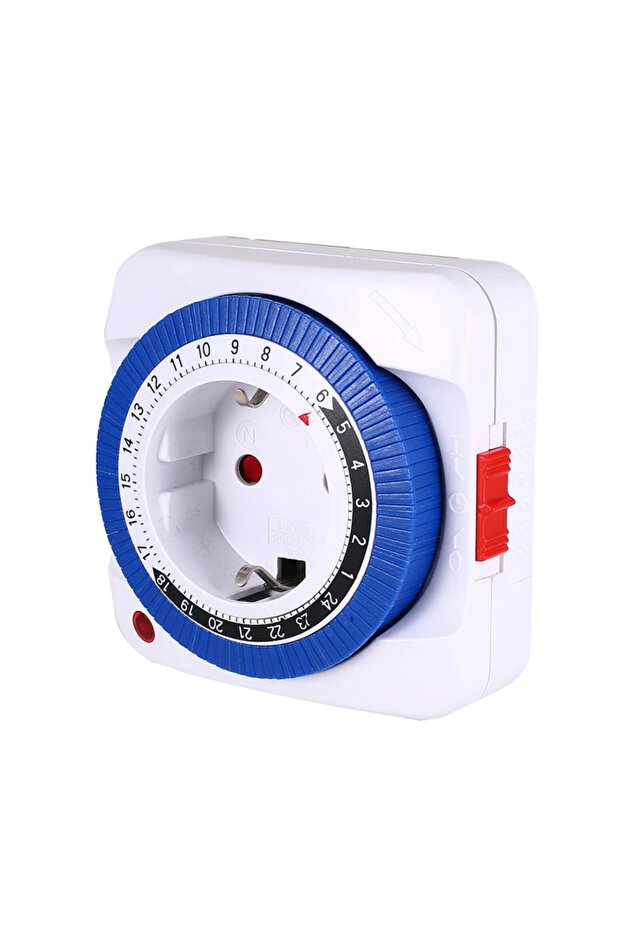 مفتاح مؤقت لمدة 24 ساعة في الاتحاد الأوروبي/الولايات المتحدة الأمريكية، مؤقت قابس مؤرض ميكانيكي قابل للبرمجة حلقة عد تنازلي ذكية... - 8