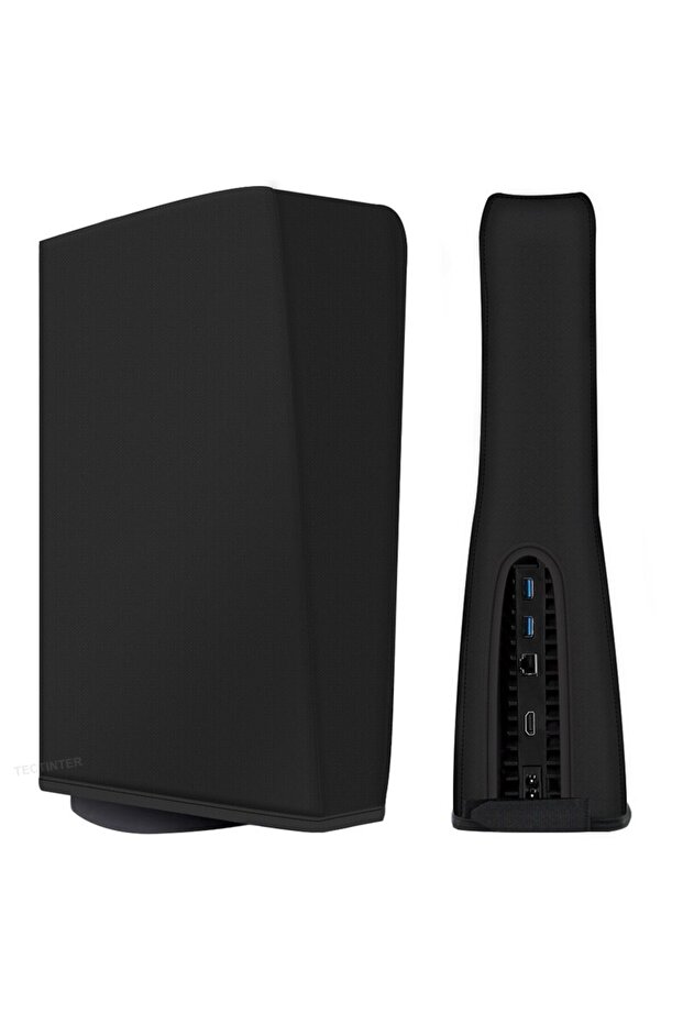 غطاء أسود ناعم مقاوم للغبار لحماية أقراص PS5/الملفات الرقمية، غطاء بديل للحماية من الغبار - 1