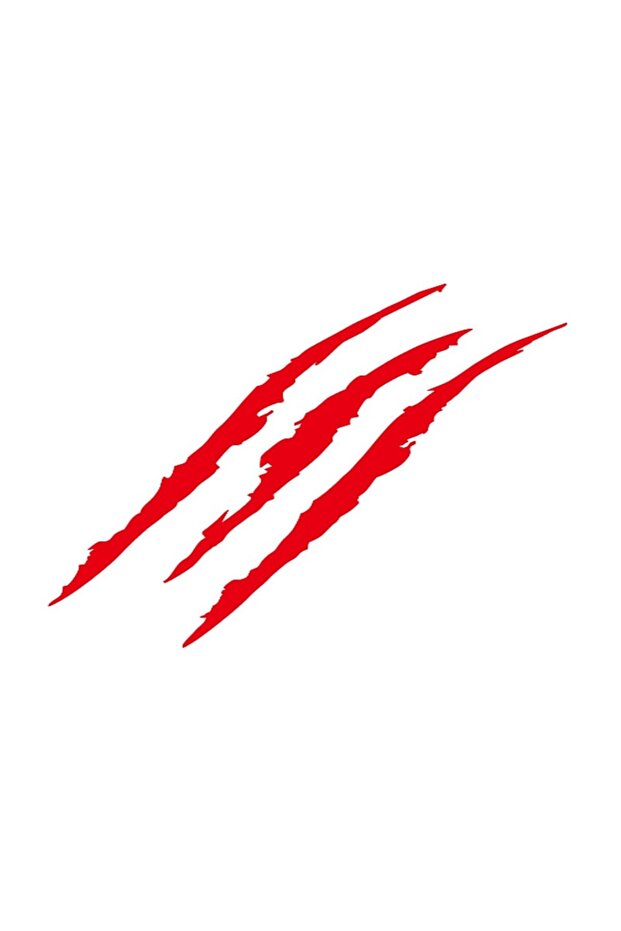 Red Car Monster Claw Scratch Decal Reflective Sticker For Car Auto Headlight Decoration Vinyl Decal