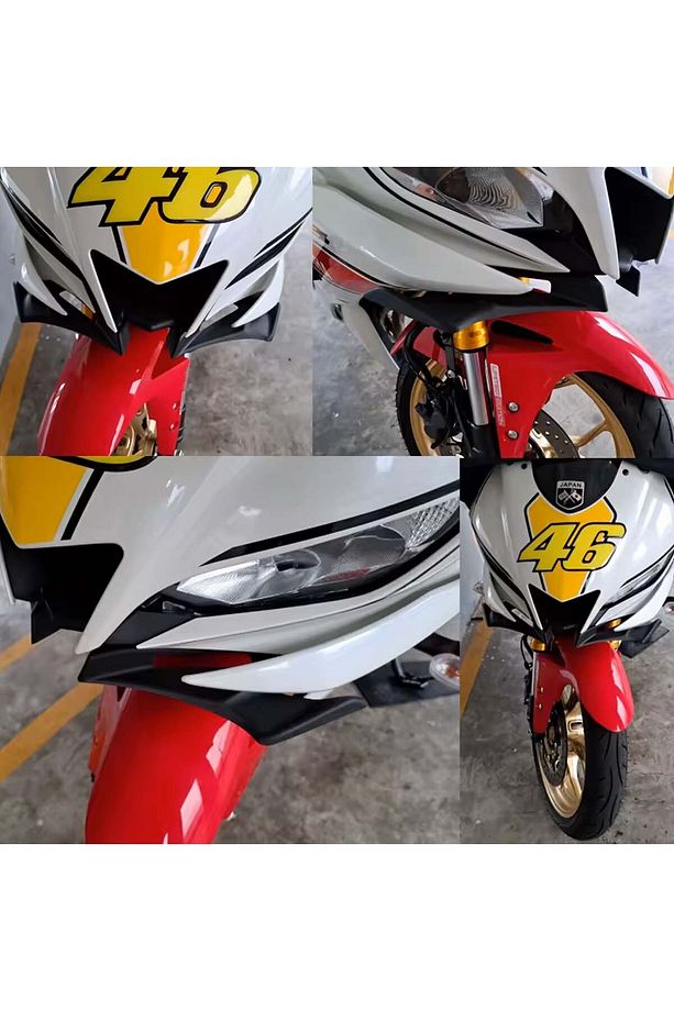 Yamaha YZF R25 R3 2019-2024 Ön Gaga Winglet Far Altı Grenajı Siyah - 2