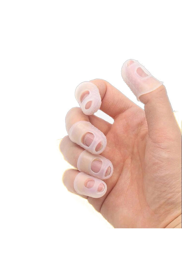 5 件套手指套防滑手外套缓解演奏疼痛手套适用于尤克里里电声吉他... - 8