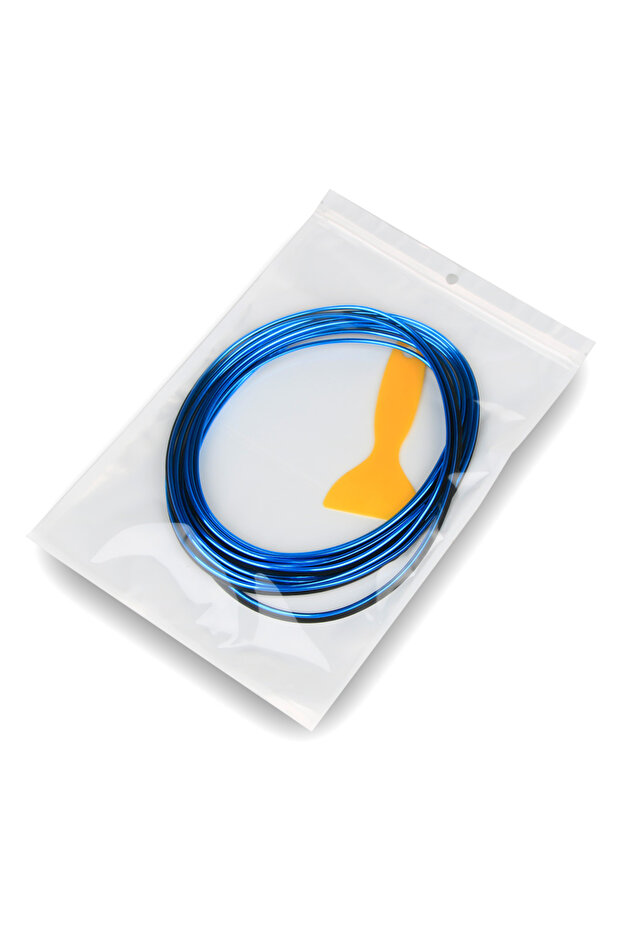 Blue 5m SEAMETAL Interior Car Moulding Trim Strips DIY Flexible Anti Scratch Lines 5m Decoration Str