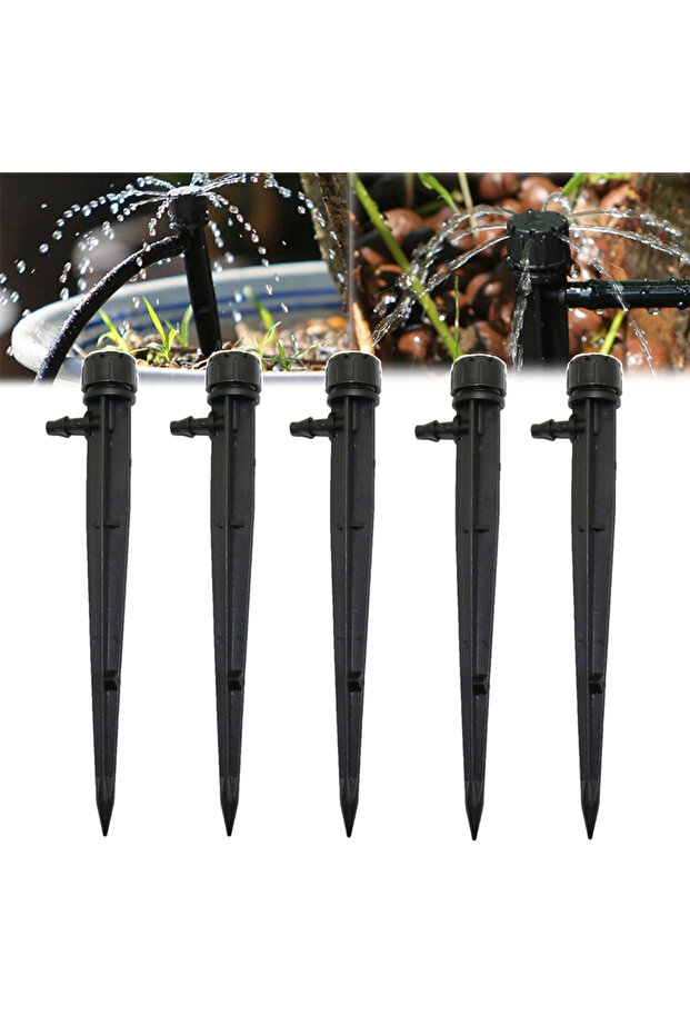 50Pcs Adjustable 8 Hole Spiked Dripper Gardening Sprinkler Drip Irrigation Staked Emitters Garden...