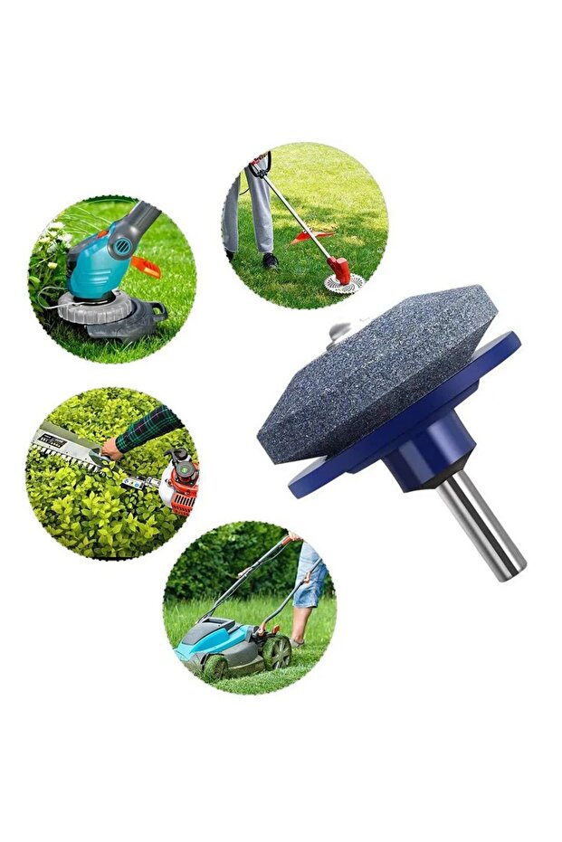 Lawn Mower Sharpener Garden Tools Hand Drill Electric Drill Sharpener Multifunctional Stone Wind ...