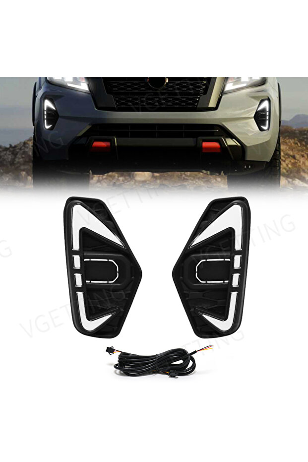 NP300 A DRL Led Daytime Running Driving Fog Lamp Light Fit For Nissan Navara NP300 Frontier 2020 202