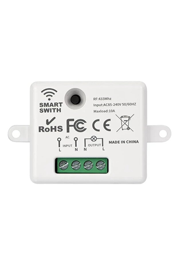 1Receiver 433Mhz Universal Wireless Remote Control Switch 110V 220V 10A Relay Mini Receiver Remote C - 1