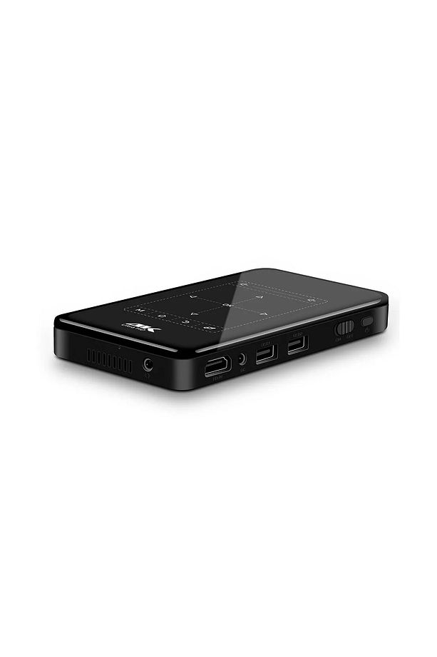 4K Mini Taşınabilir Projeksiyon Android Bluetooth HDMI Hafıza Kartı ve Tripod Hediyeli Projektör - 5