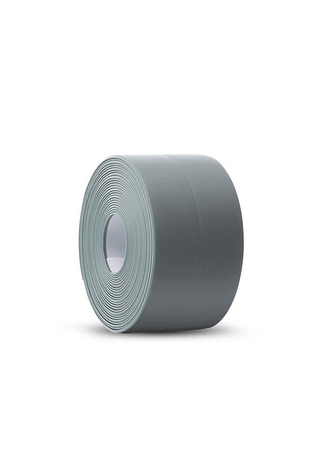 3.8MM 1mm 3.2M Grey 3.2M Self-adhesive Sealing Tape PVC Oil-Proof Kitchen Sink Edge Caulk Tape Water