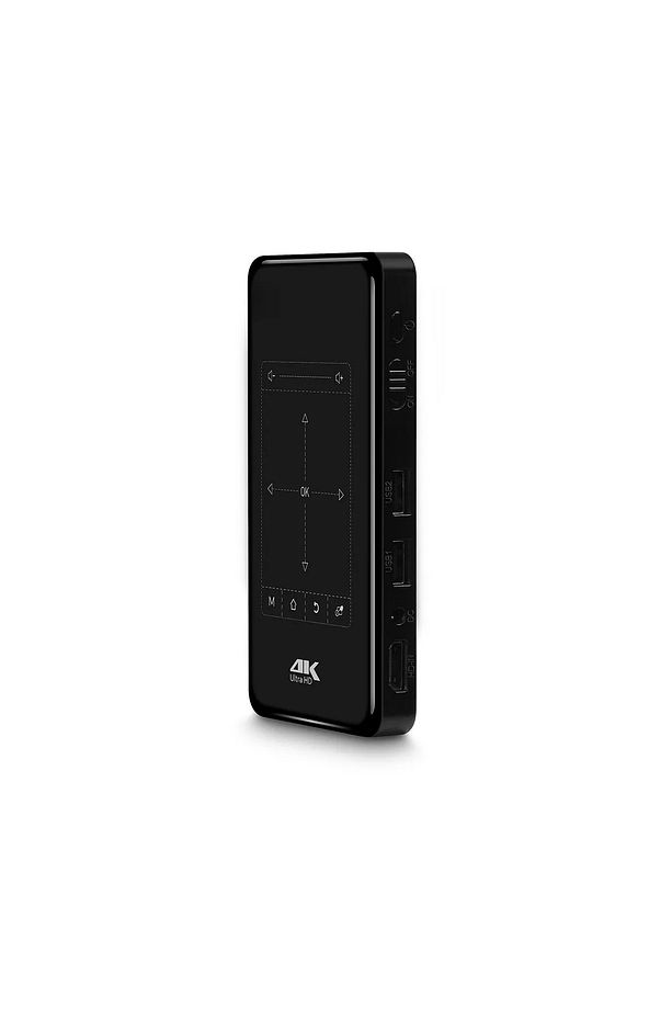 4K Mini Taşınabilir Projeksiyon Android Bluetooth HDMI Hafıza Kartı ve Tripod Hediyeli Projektör - 3