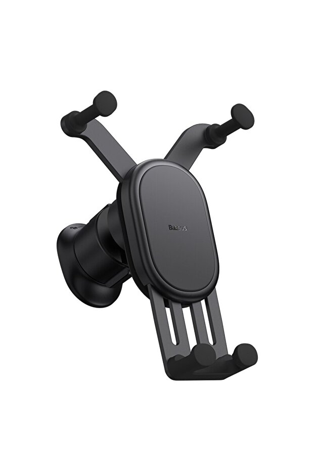 Black Car Phone Holder Gravity Auto Restorable in Car Air Vent Silicone Stand For iPho