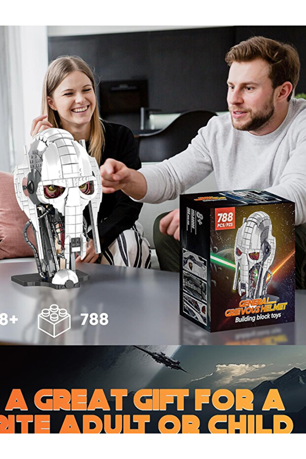 788pcs MOC Idea General Grievous Helmet Building Blocks Bricks Model Helmet Collection Assembling... - 7