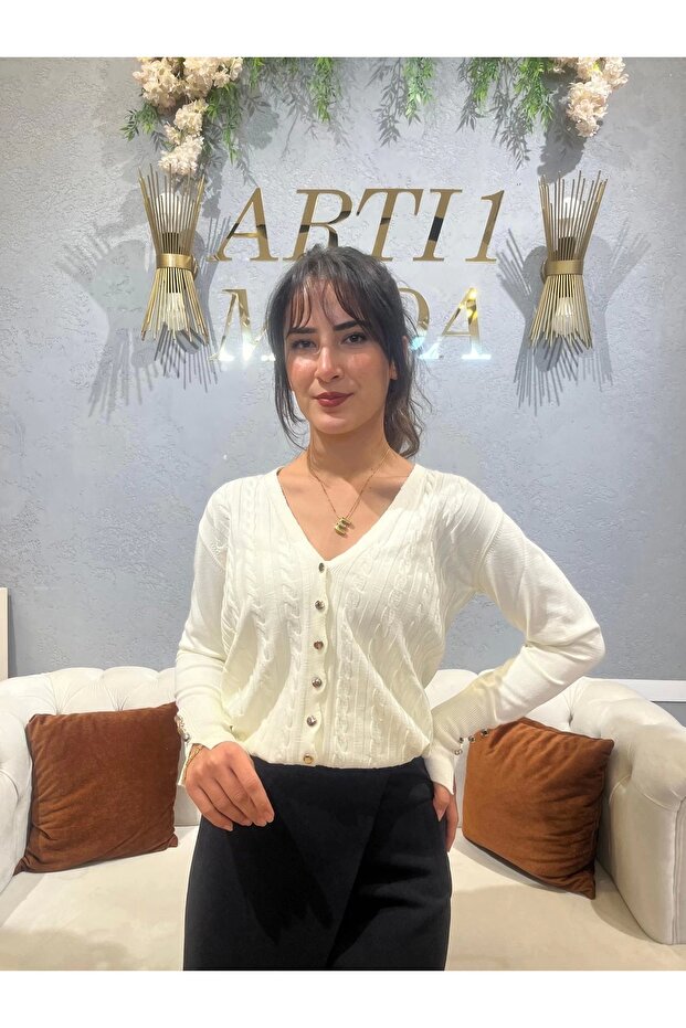 Karton Merserize Hırka - 1