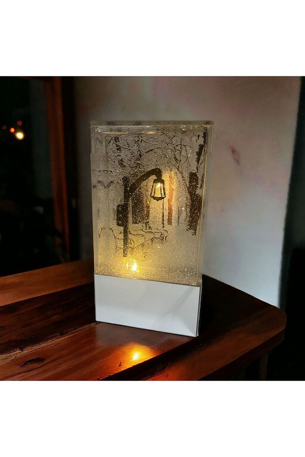 ÇİFTLERE ÖZEL NOSTALJİK SOKAK LAMBASI KAR KÜRESİ - 3