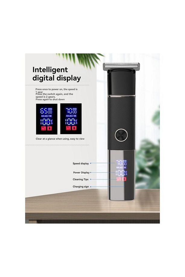 V-0090 Turbo Profesyonel Saç Sakal Ense Tıraş Makinesi Kuaförlere Özel Kişisel Bakım - 7