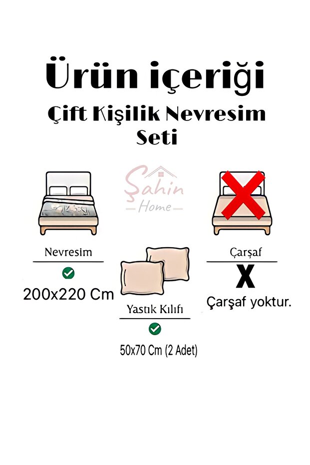 Kırmızı Kalpli Çift Kişilik Nevresim Seti - 3