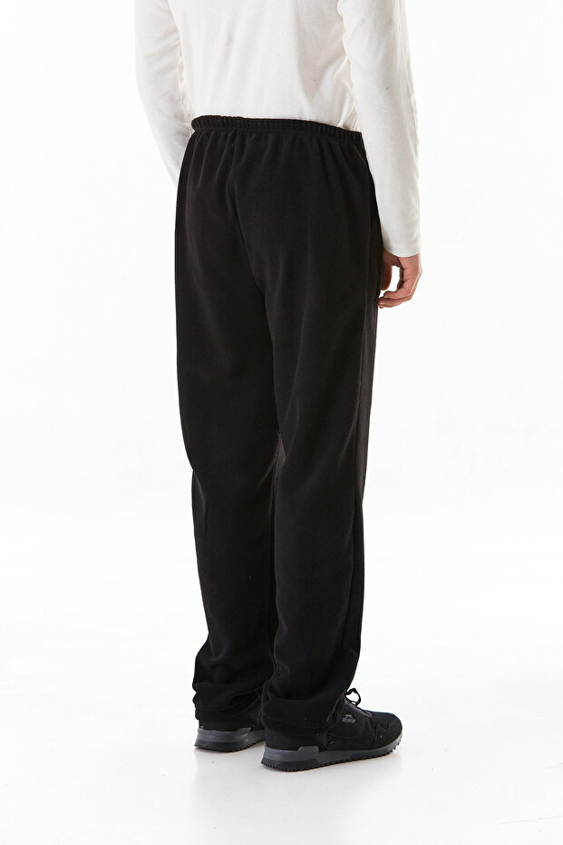 Fleecové tepláky s elastickými kapsami v pase - 6