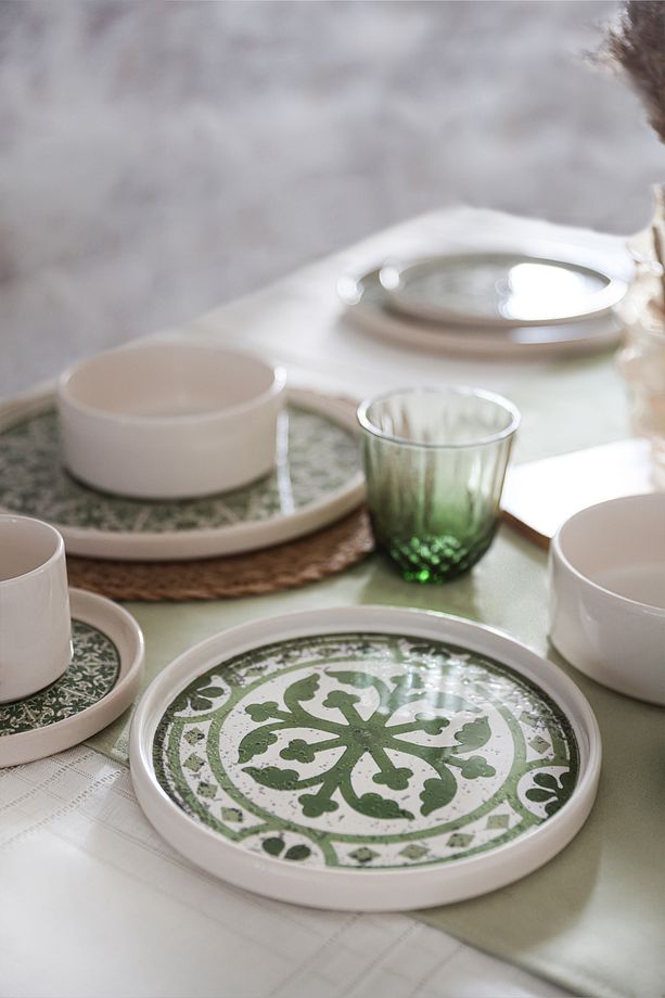 Timeless Green Stackable Yemek / Kahvaltı Takımı 20 Parça 4 Kişilik 21974-75 - 9