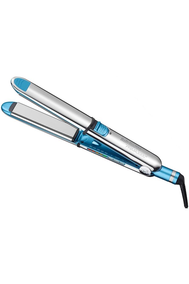 Titanium Hair Straighter Curler Iron Blue/Silver
