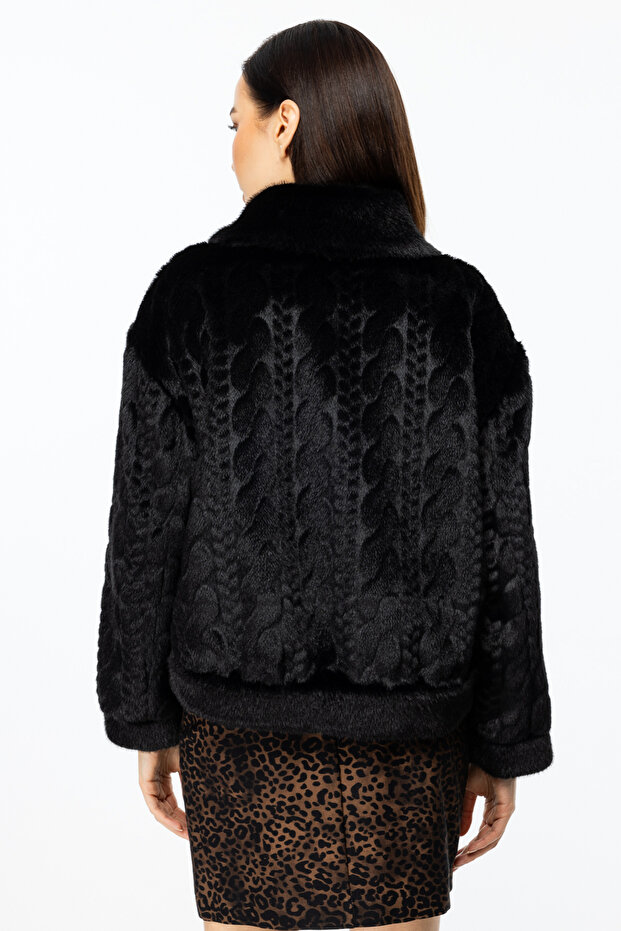 Kancalı Peluş Mont - 6