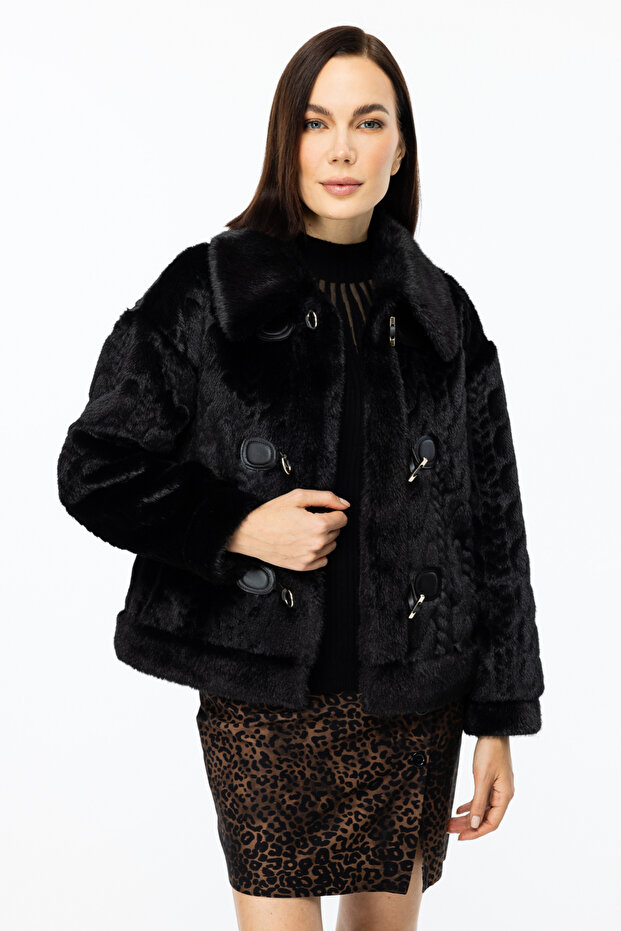 Kancalı Peluş Mont - 3