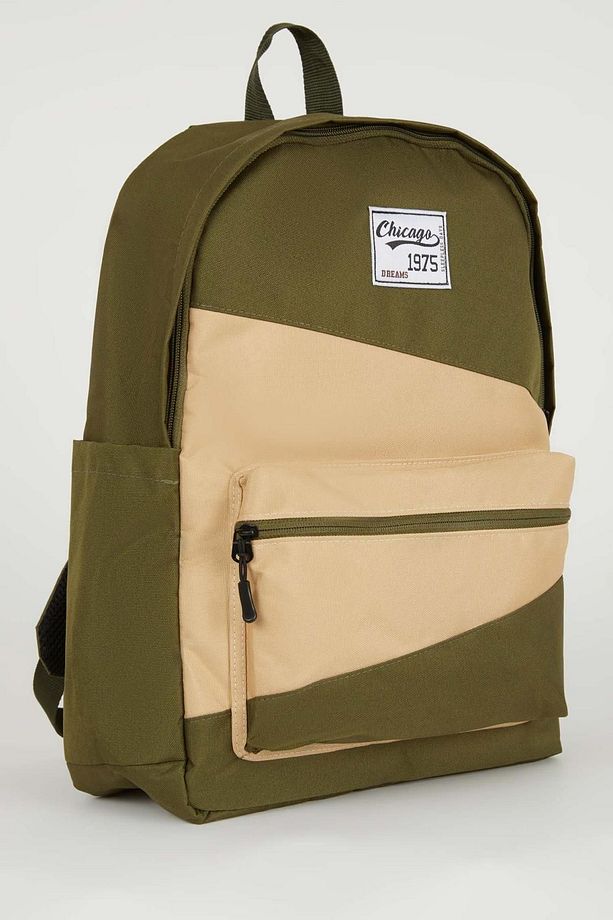 Unisex Su Geçirmez Kumaş Okul Sırt Çantası A9333axns - 2