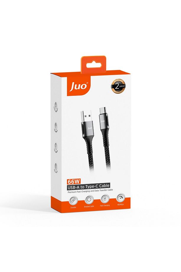 66w Usb-a To Type-c Örgülü Hızlı Şarj Ve Data Kablosu 1 Metre - 7