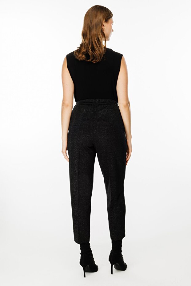 Glitter ελαστικό παντελόνι μέσης - 5