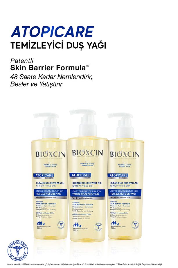 Atopicare Atopi Eğilimli Ciltler İçin Temizleyici Duş Yağı 500 Ml - Seramid Microbiome Tech - 5