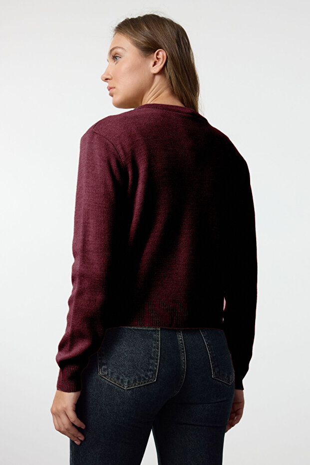 Bordo Basic Hırka-Bluz Triko Hırka TWOAW25HI00216 - 6